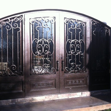 12' wrought iron door