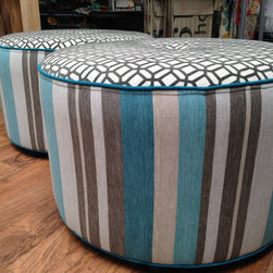Upholstery Commission - Footstools And Ottomans