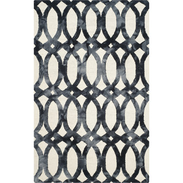 Safavieh Dip Dyed DDY675D 2'x3' Ivory/Graphite Rug