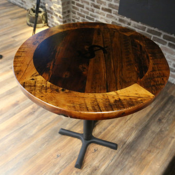 Restaurant Tables & Table Tops Made Of Reclaimed Wood