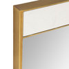 Lina Modern Floor Mirror Gold With Marble