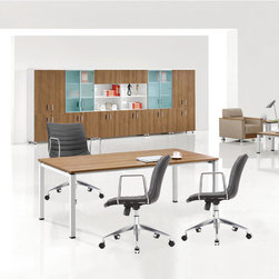 Fine Mod Imports Comfy Office Chair Mid Back - SKU: FMI10224-black - Office Chairs