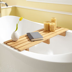 CHASSE BAMBOO TUB SHELF - Bathroom Accessories