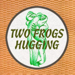Two Frogs Hugging