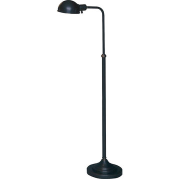 Robert Abbey Kinetic 1 Light Floor Lamp, Deep Patina Bronze - Z1505DBZ