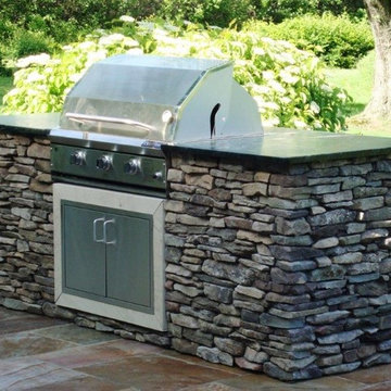 Cape Cod Natural Stone Veneer Outdoor Grill
