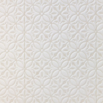 Textured White Bathroom