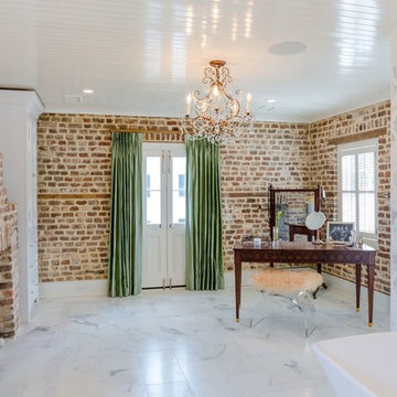 Luxe Master Bathroom in an Historic Home