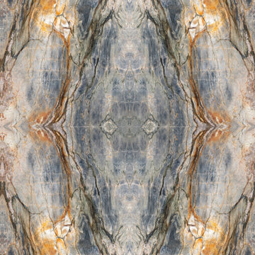 Tempest Blue Quartzite BOOKMATCH
