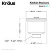 Kraus BST-1 Stainless Steel Basket Strainer - Stainless Steel