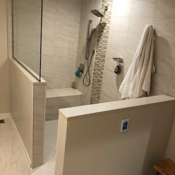 Contemporary Master Bath With Flare