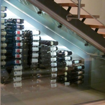 Dallas Master Builders Modern Home Wine Cellar