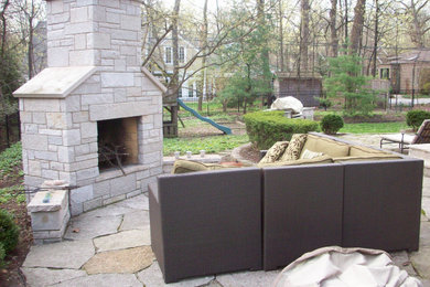 Example of an exterior home design in Chicago