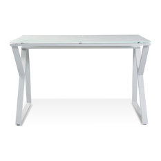 50 Most Por Modern Desks For 2018 Houzz Unique Furniture Computer Desk With White Gl Top Desks And Hutches