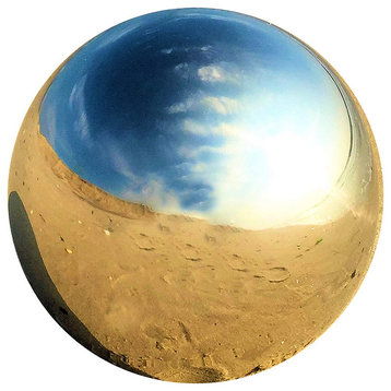 Crosby Street Stainless Steel Gazing Ball for Homes and Gardens, 7"