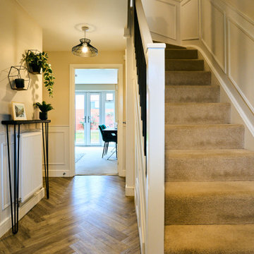New build hallway with a classic and modern twist