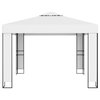 vidaXL Gazebo Pop up Canopy Party Tent Patio Pavilion with Double Roof White