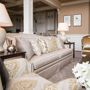 Neutral Elegant Living & Dining Room