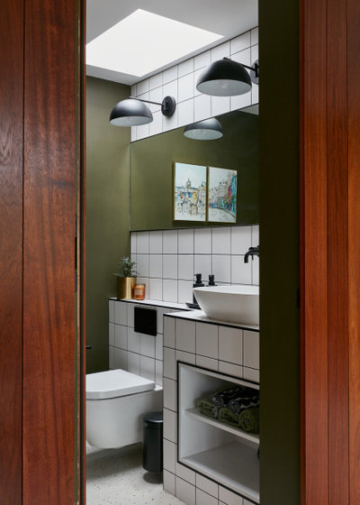Midcentury Cloakroom by Muchmore Design