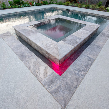 Modern Spa with Color Changing Lights