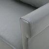 Contemporary Upholstered Settee in Gray