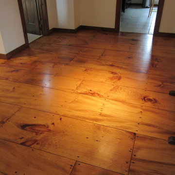 East Hampton Wide Plank Eastern White Pine installation and refinishing