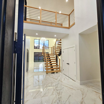 Project #143 | Floating Red Oak Staircase