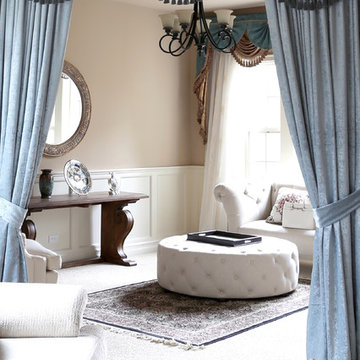 Valance curtains with swags and tails by celuce.com