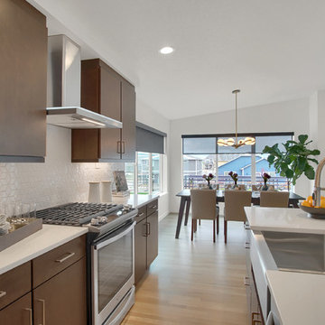 Kitchen Overlooking Dining Area