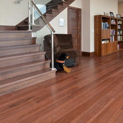 Bright Space & Distressed Floors - Hardwood Flooring