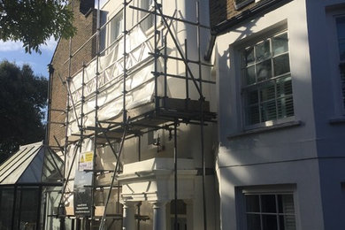 Hampstead - Lime render and masonry repairs to grade II listed property