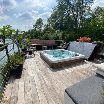 Transformation d'une péniche en habitation
