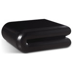 Meridian Furniture - Enigma Coffee Table, Black - Impress family and guests alike with your modish tastes when you bring home this Enigma coffee table. This attention-grabbing coffee table looks like it was plucked from an art gallery and deposited in your living room or den with its curvy design and painted veneer color in chic black. It's made to draw attention from every angle and is perfectly sized to hold a scrabble board or other game on family game night. Pair it with your favorite items from the Enigma collection for a cohesive look.