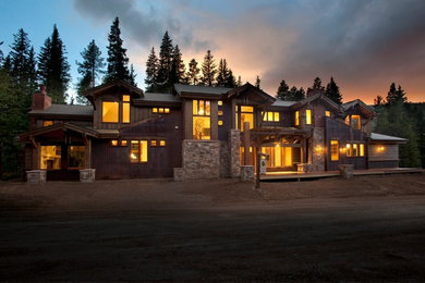 Contemporary exterior home idea in Denver