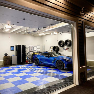 RACEDECK® Garage Flooring - Cool Blue