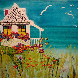Cottage by the Sea - Paintings
