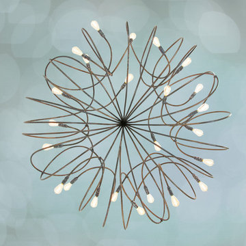 Lightsculptures Modern Rustic Chandelier