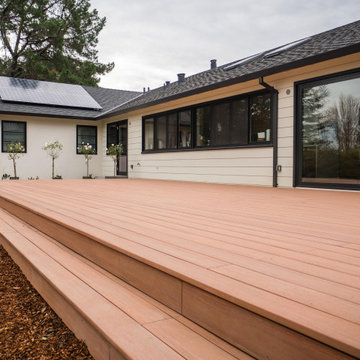 Estate garden with contemporary features