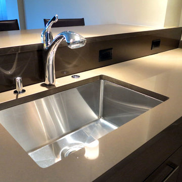 Caesarstone Quartz Basement Kitchen Countertop | GraniteMarbleWa.com