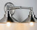 Andante 2 Light Industrial Wall Sconce with LED Bulbs, Brushed Nickel