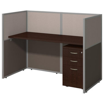 Easy Office 60W Straight Desk Closed Office With Mobile File Cabinet