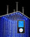 20" Stainless Steel Multi Color Water Powered LED Shower With Digital Control
