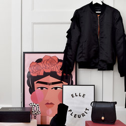 Frida Wears Chanel and 'She Blooms' in French - Prints And Posters