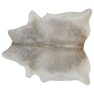 New Brazilian Cowhide Rug Leather TAUPE GREY 5'x7' Cow Hide Rug Cow 