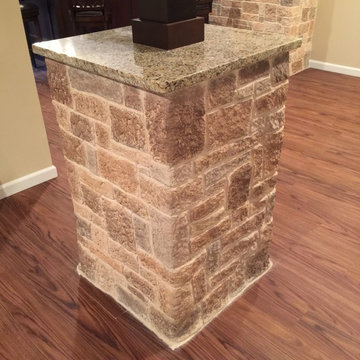 Basement Stone Samples and Features... Drink Rail