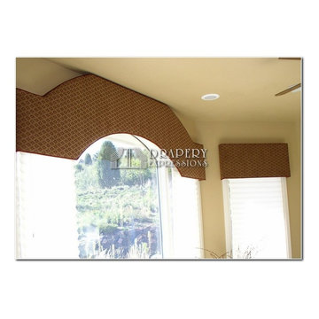 Window treatments with Cornice Boards