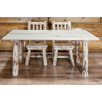Montana Collection Child's Table, Clear Lacquer Finish