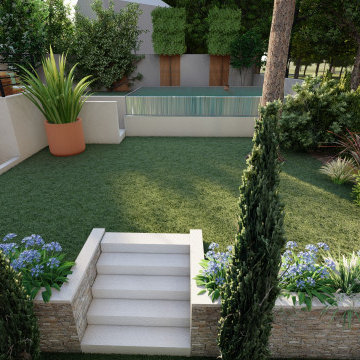 Création d'un jardin avec piscine