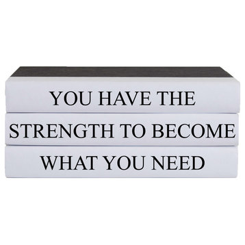 You Have The Strength Quote Book Stack, S/3