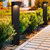 VONN VOB14796 Modern 1 Light 24" Tall LED Bollard Landscape Path - Black